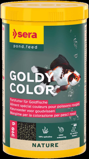 Sera Goldy Color Spirulina Nature - Храна за златни рибки, оцветяваща, 1000 мл.